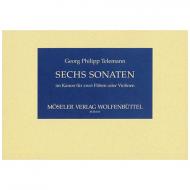 Telemann, G. Ph.: 6 Sonaten im Kanon Op. 5 TWV 40:118-123 