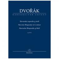 Dvořák, A.: Slawische Rhapsodie Op. 45/2 g-Moll 