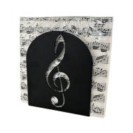 Napkin holder violin clef 