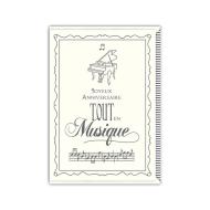 Greeting Card »Joyeux Anniversaire tout en Musique« 