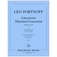 Portnoff, L.: Schwedisches National-Concertino D-Dur op. 88 