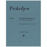 Prokofjew. S.: Fünf Melodien Op. 35a 