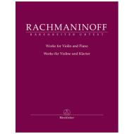 Rachmaninoff, S.: Werke für Violine und Klavier 