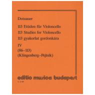 Dotzauer, J.J.F.: 113 Etüden Band 4 