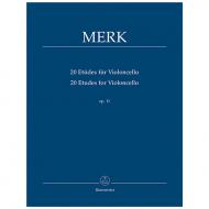 Merk, J.: 20 Etüden für Violoncello Op. 11 