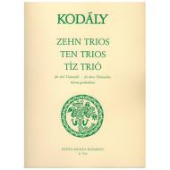 Kodály, Z.: 10 Trios 