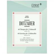 Dotzauer, J.J.F.: 40 Übungen für 2 Violoncelli aus op. 126 - Heft 1 