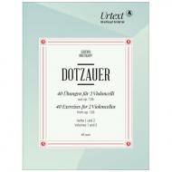 Dotzauer, J. J. F.: 40 Übungen für 2 Violoncelli aus op. 126 - Heft 1 und 2 