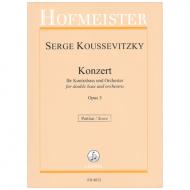 Koussevitzky, S.: Konzert für Kontrabass und Orchester Op. 3 
