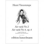 Vieuxtemps, H.: Air varié Nr. 2 und Air varié Nr. 4 op.4 