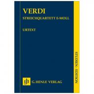Verdi, G.: Streichquartett e-Moll 