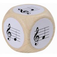 Note Dice with treble clef 