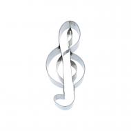 Cookie cutter treble clef 