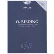 Rieding, O.: Violinkonzert Op. 34 G-Dur (+CD) 