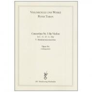 Taban, P.: Op. 4/e: Concertino Nr. 5 in C-G-D-A-Dur 