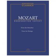 Mozart, W. A.: Trios für Streicher 