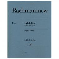 Rachmaninoff, S.: Prélude Op. 23/4 D-Dur 