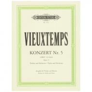 Vieuxtemps, H.: Violinkonzert Nr. 5 Op. 37 a-Moll 