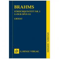 Brahms, J.: Streichquintett Nr. 2 G-dur op. 111 