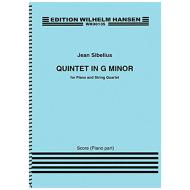 Sibelius, J.: Klavierquintett g-Moll (1889/90) – Streicher 