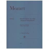 Mozart, W. A.: Klavierstücke aus dem »Nannerl-Notenbuch« 