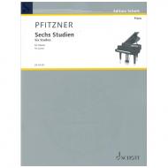 Pfitzner, H.: Sechs Studien Op. 51 