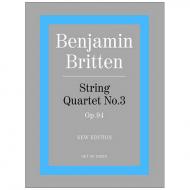 Britten, B.: String Quartet No.3 Op. 94 parts 