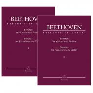 Beethoven, L. v.: Sonaten für Klavier und Violine Band I und II 