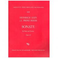 Heinrich XXIV., Prinz Reuss: Violasonate Op. 22 G-Dur 