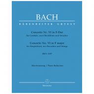 Bach, J. S.: Cembalokonzert Nr. 6 BWV 1057 F-Dur 