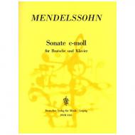 Mendelssohn Bartholdy, F.: Violasonate c-Moll 