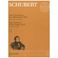Schubert, F.: Zwei Ouvertüren im »italienischen Stile« D 592, 597 