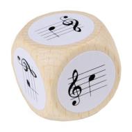 Note Dice with treble clef 