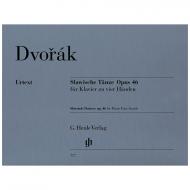 Dvořák, A.: Slawische Tänze Op. 46 zu 4 Händen 