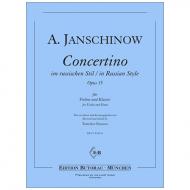Janschinow, A.: Concertino im russischen Stil Op. 35 