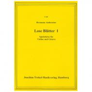 Ambrosius, H.: Lose Blätter Nr. 1 