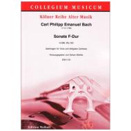Bach, C. P. E.: Sonate H. 588 Wq. 163 F-Dur 