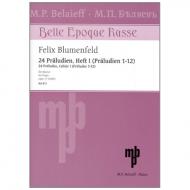 Blumenfeld, F.: 24 Präludien Op.17 Band 1 (1-12) 