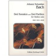 Bach, J. S.: 3 Sonaten und 3 Partiten BWV 1001-1006 