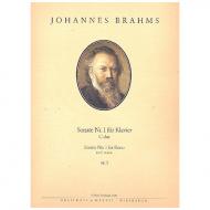 Brahms, J.: Sonate Nr. 1 C-Dur Op. 1 