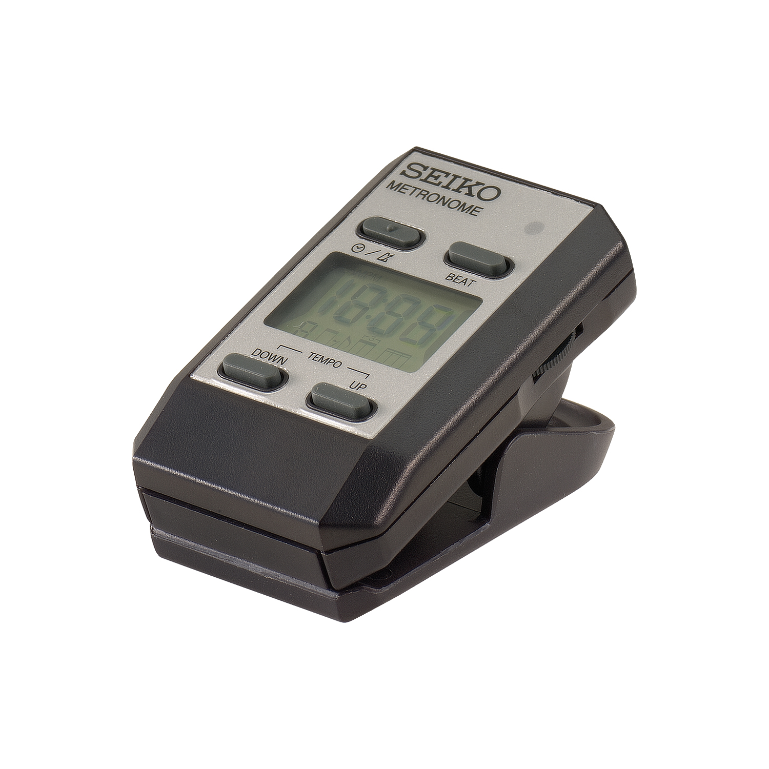 Seiko DM71SE Pocket Digital Metronome - Silver Compact Music Timer