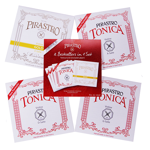 TONICA GOLD violin string SET by Pirastro - Violin Strings